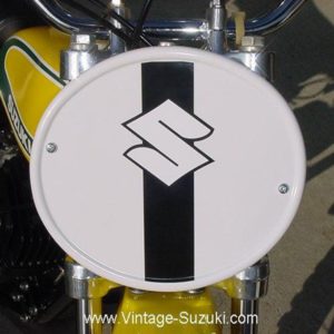 Suzuki TM Front Number Plate Decal