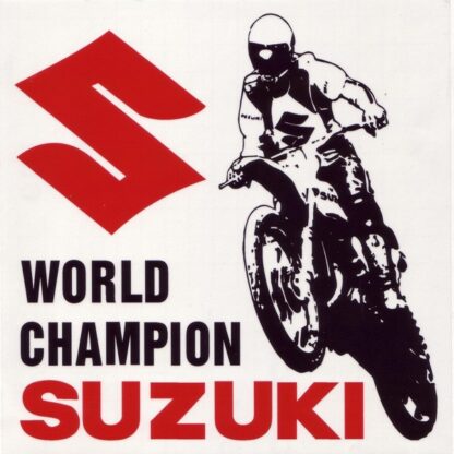 Suzuki World Champion Window Sticker