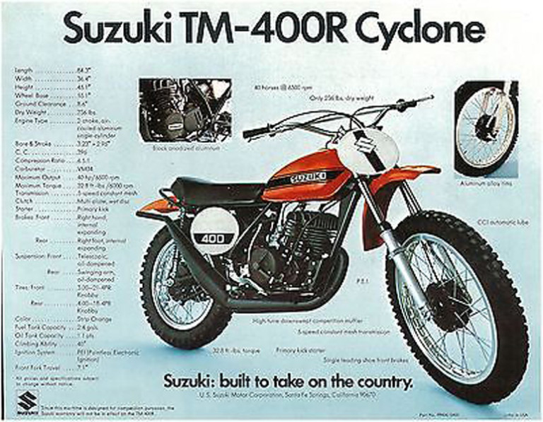 1971 Suzuki TM400R Cyclone Vintage Suzuki